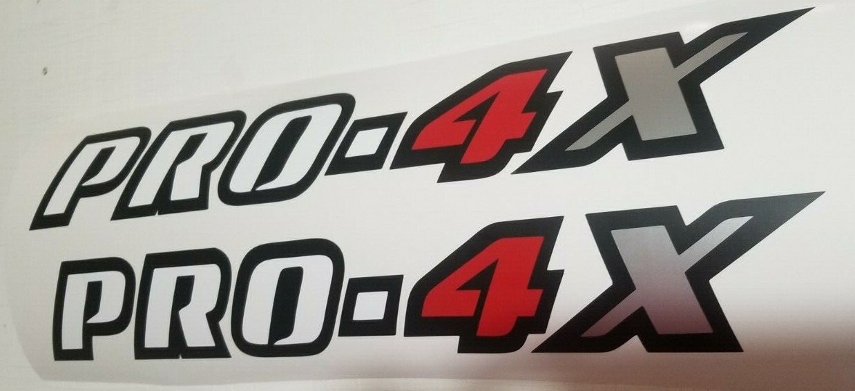 PRO-4X decal Sticker truck vinyl cut 18″ (set)