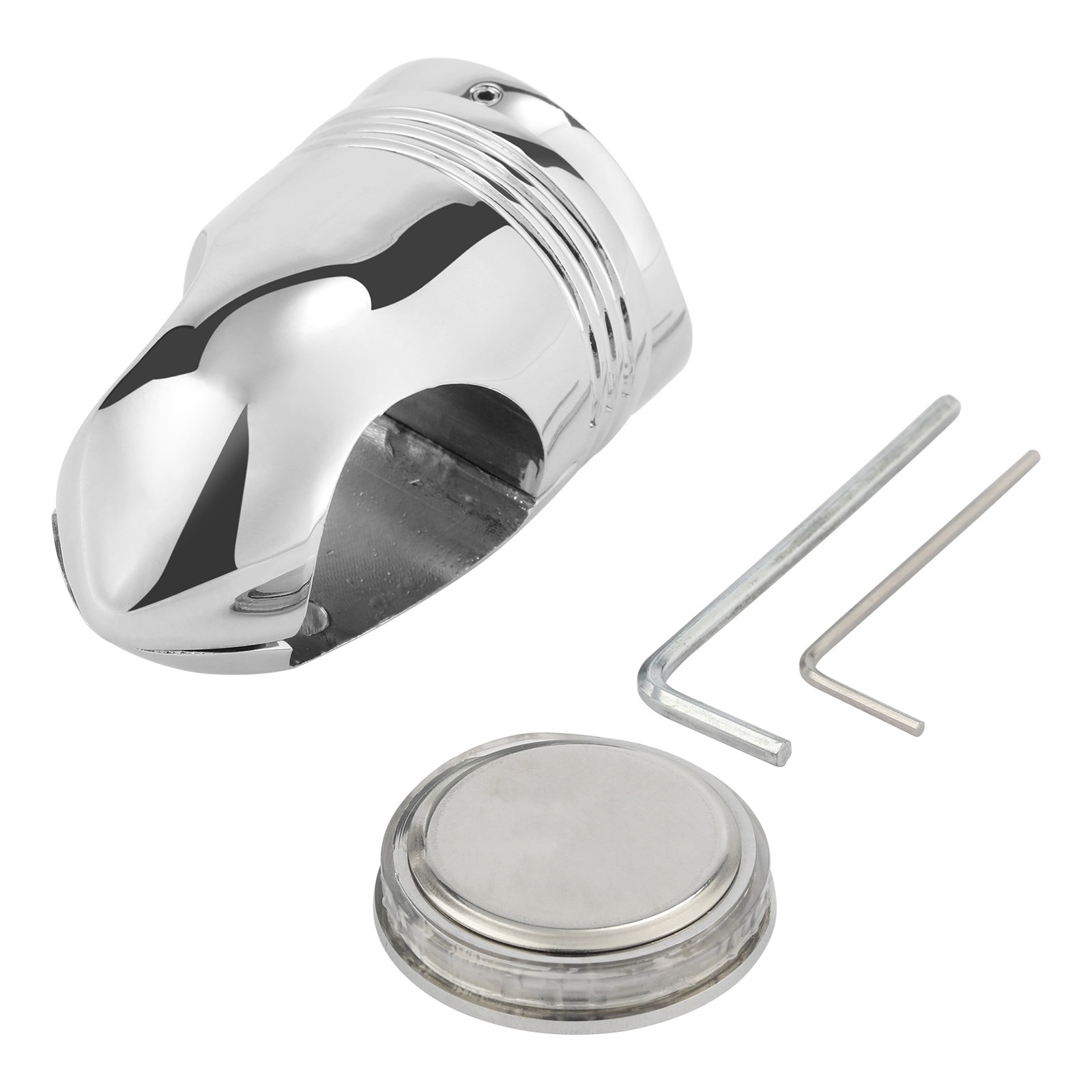 Handlebar Clock Chrome 1.25″ Mount Fit For Universal Motorcycle