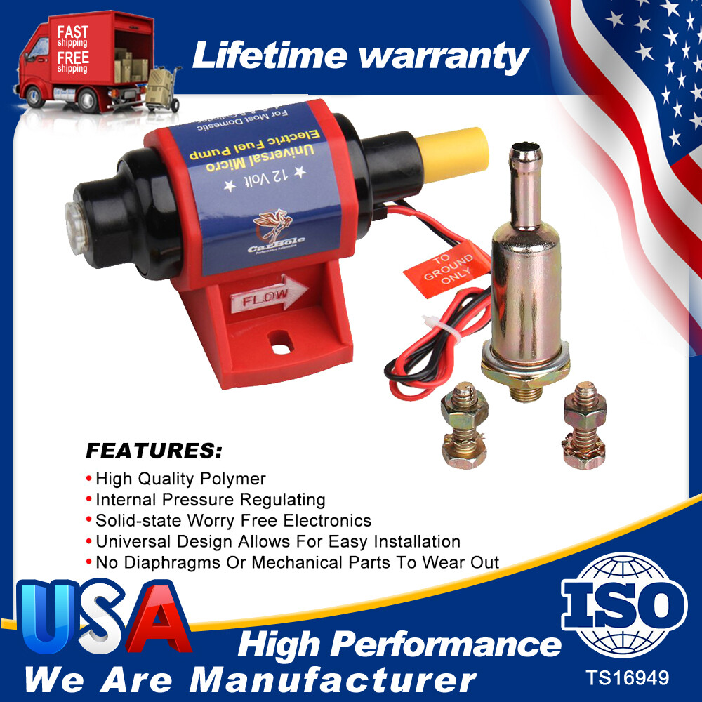 Self-Primming 12V Universal Electric Fuel Pump 12S Transfer Pump For Gasoline US