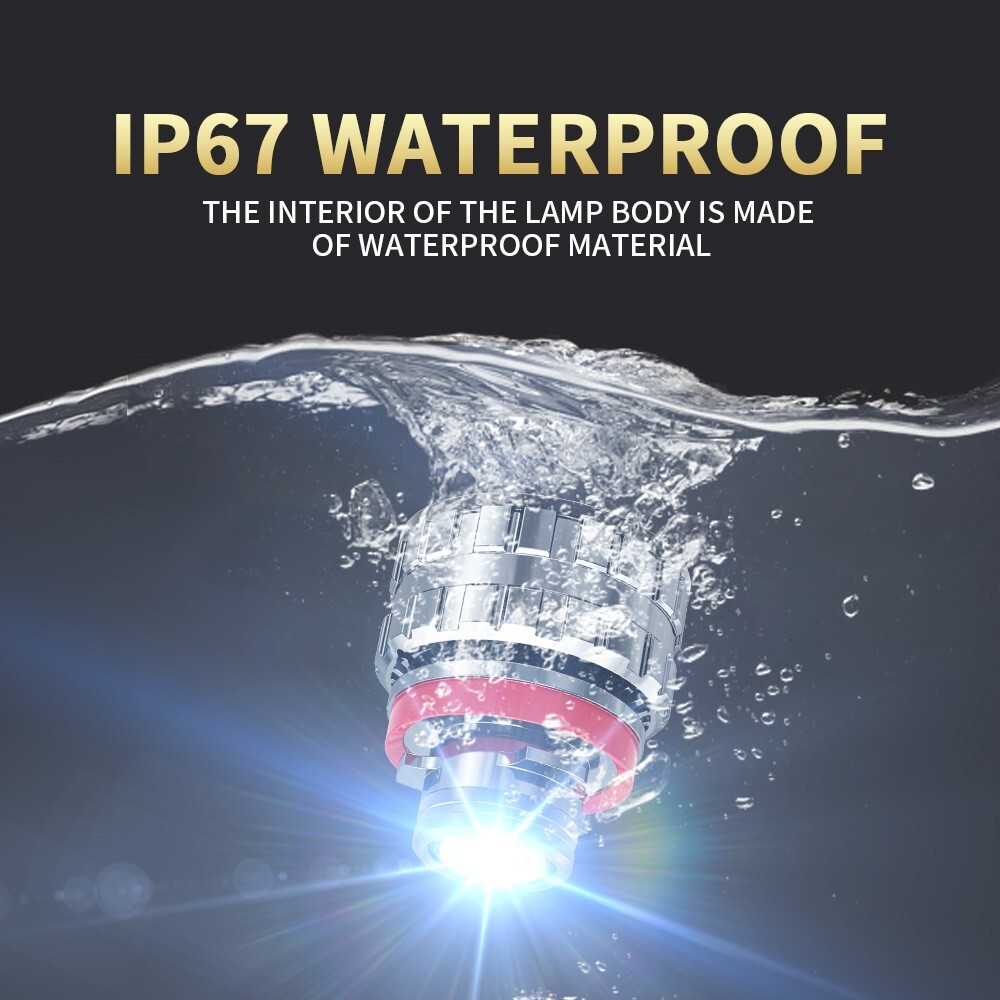 2X 9006 HB4 LED Laser Headlight Bulb Projector Lens auto Fog Light super white