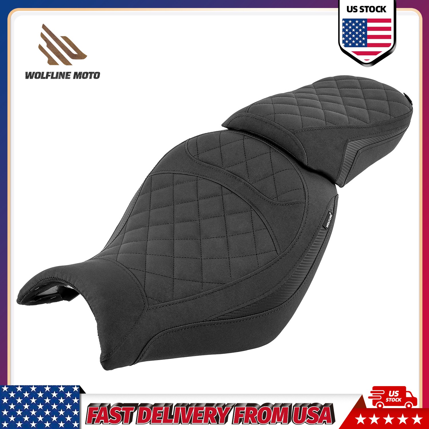Rider & Passenger Seat for Kawasaki Vulcan S 650 2015-2025 Comfort WOLFLINE