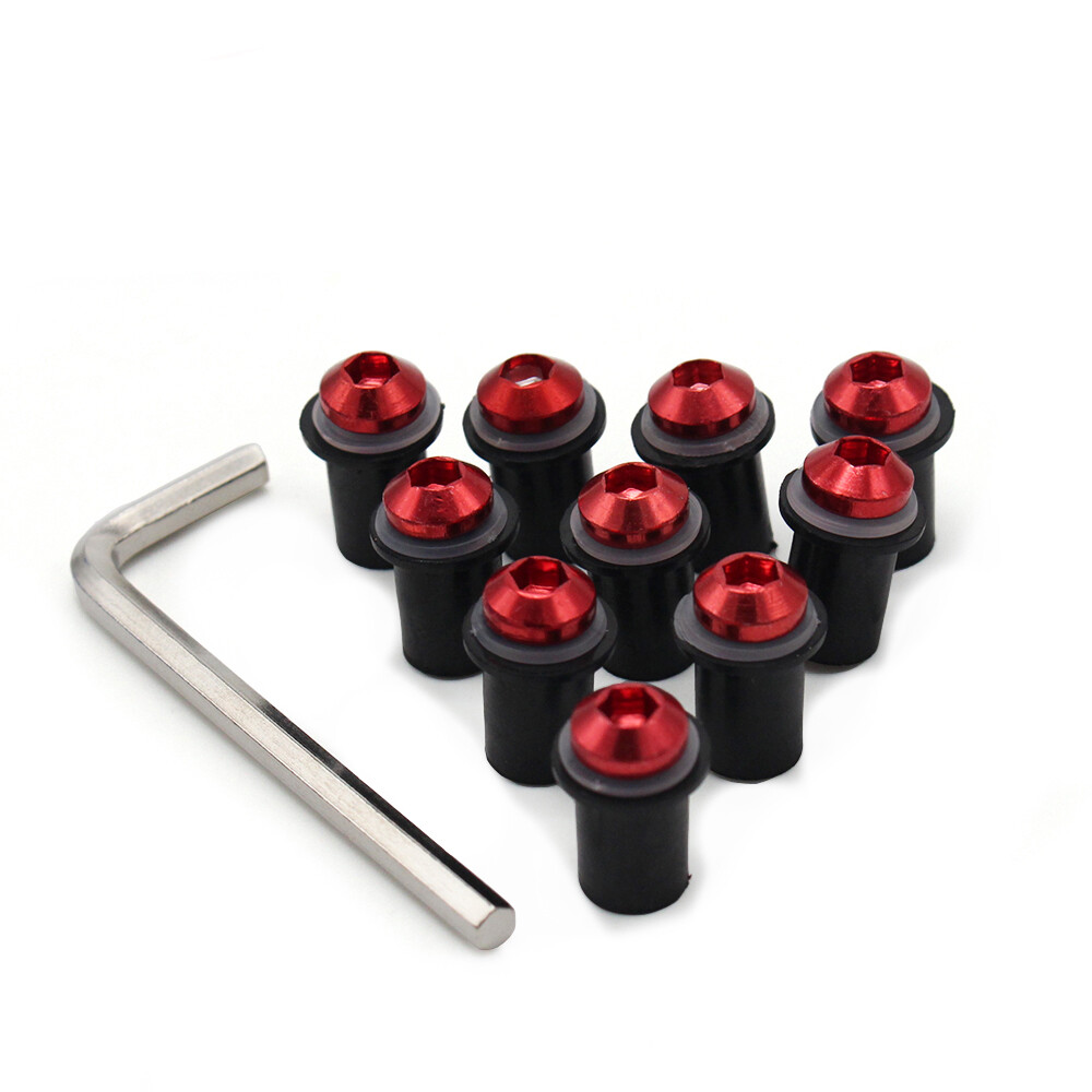 10x Windshield Bolts Well Nuts Windscreen for Honda CBR1000RR 2004 05 06 07-2011