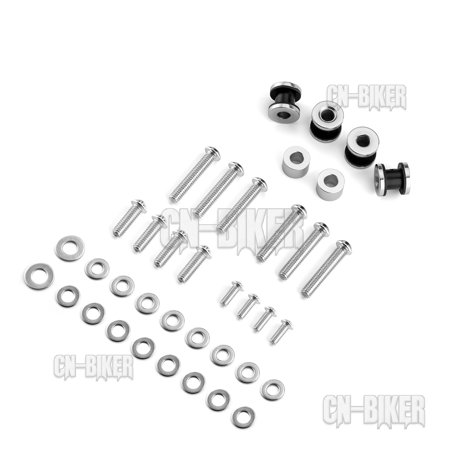 Chrome 4 Point Docking Hardware Kit Fit For 2009-2024 Harley Davidson Touring