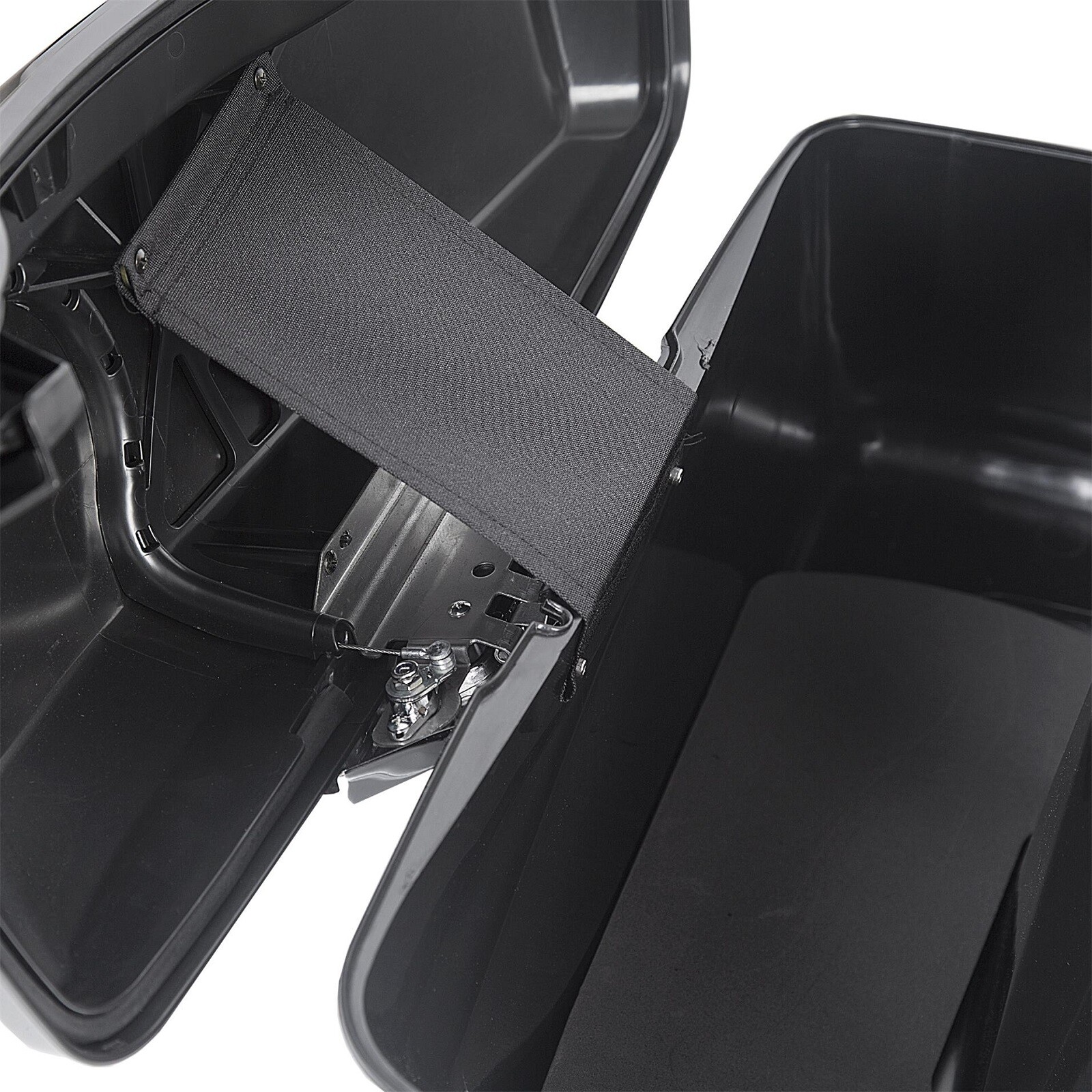 Vivid Black Hard Saddle bags & Latch Fit For Harley Davidson Touring Glide 94-13
