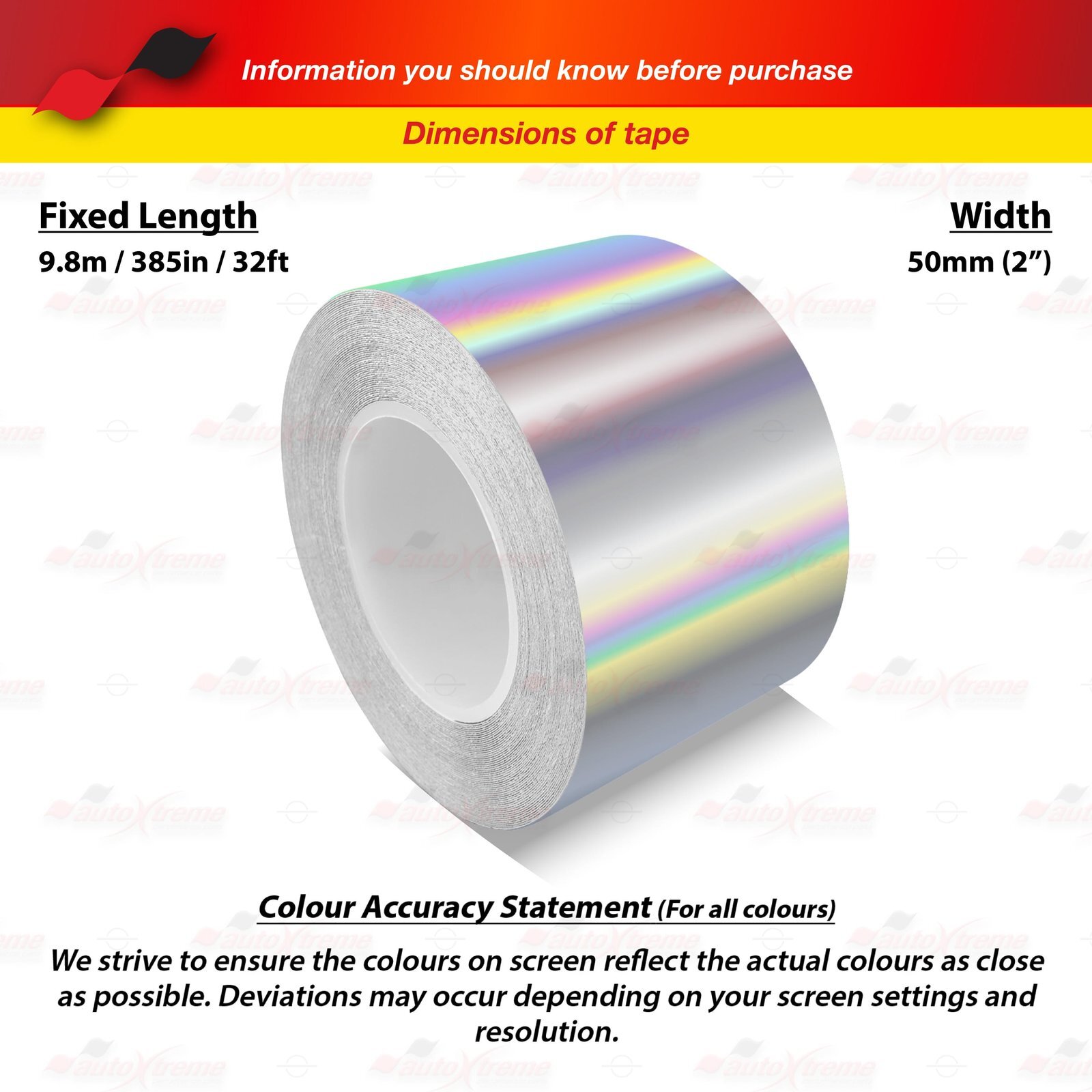 2″ Roll Vinyl Pin Stripes DIY Self Adhesive Line Car Tape Decals Stickers 50mm