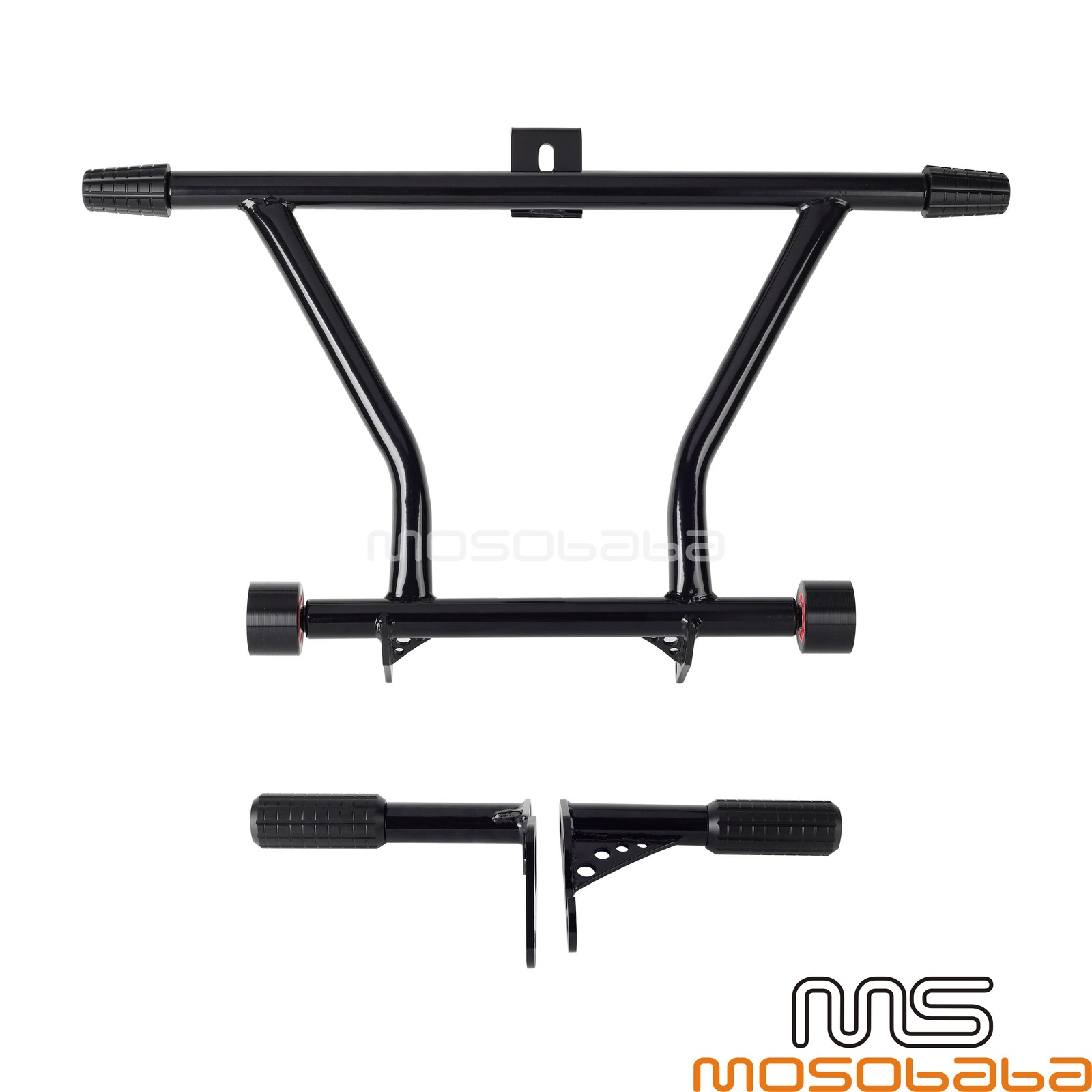Black Highway Crash Bar Kit For Harley Softail FXBBS FXBRS FXLRS FLFBS FLHC FLSL