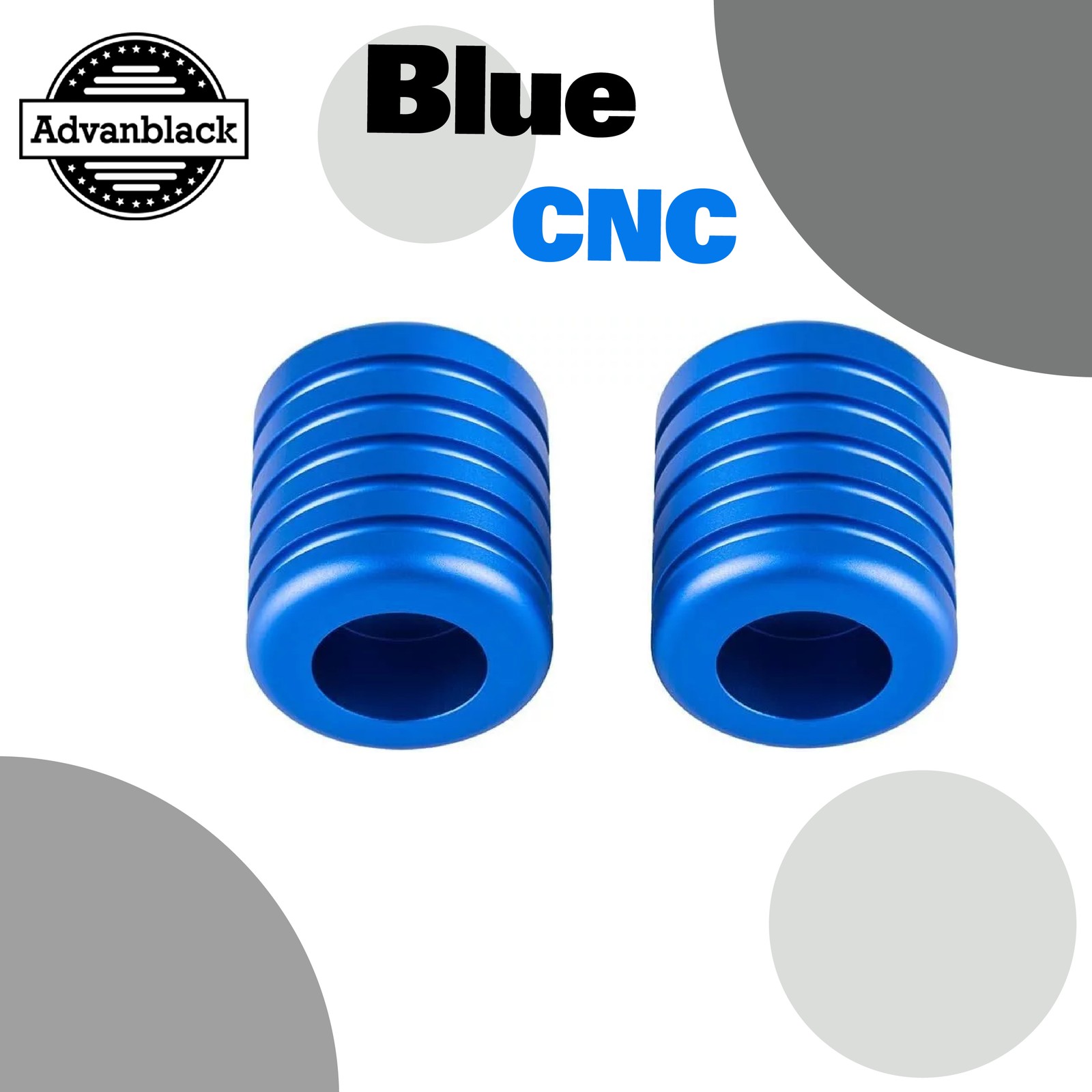 Advanblack Blue CNC Alumium ProTek Machined Inlay Crash Bar Slider