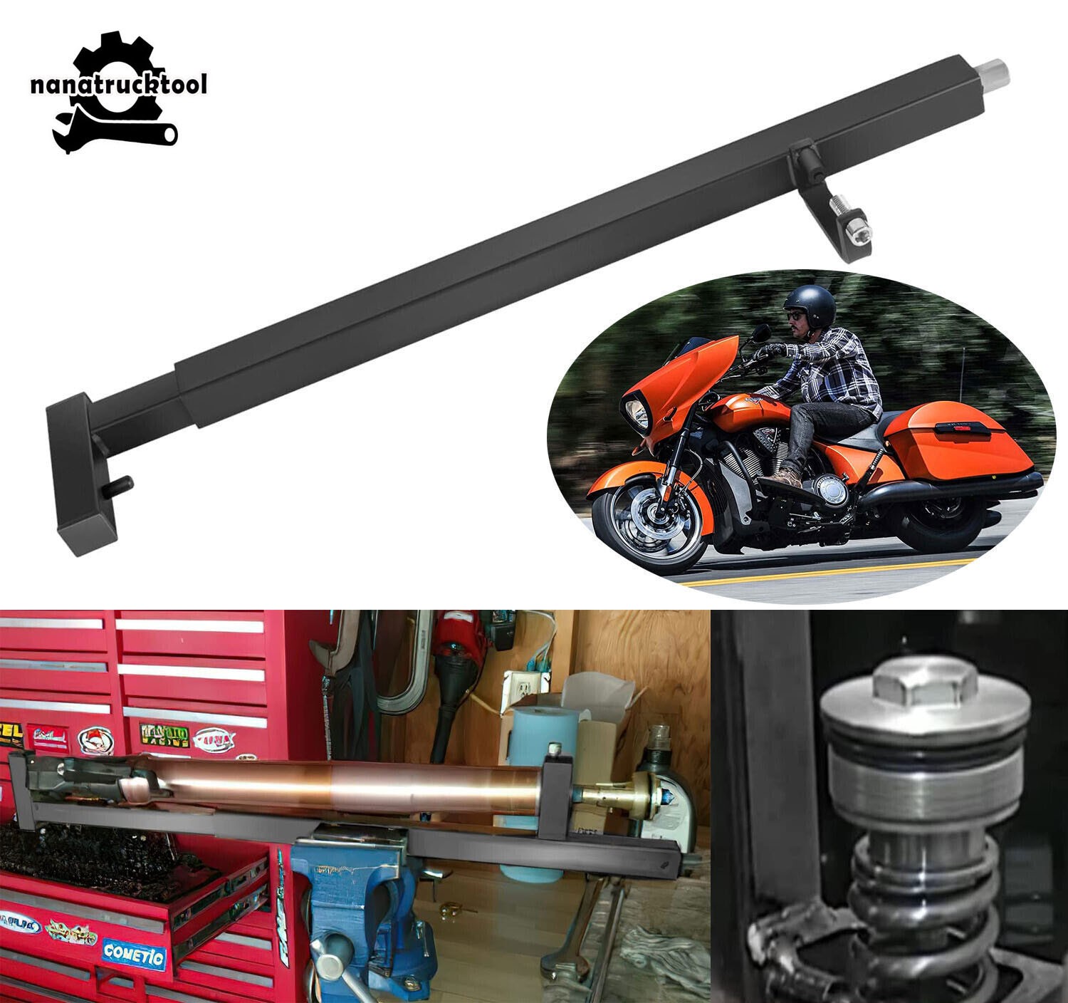 For Most Current Sport Bikes & Road Racers TFSC 01 Fork Spring Compressor Tool