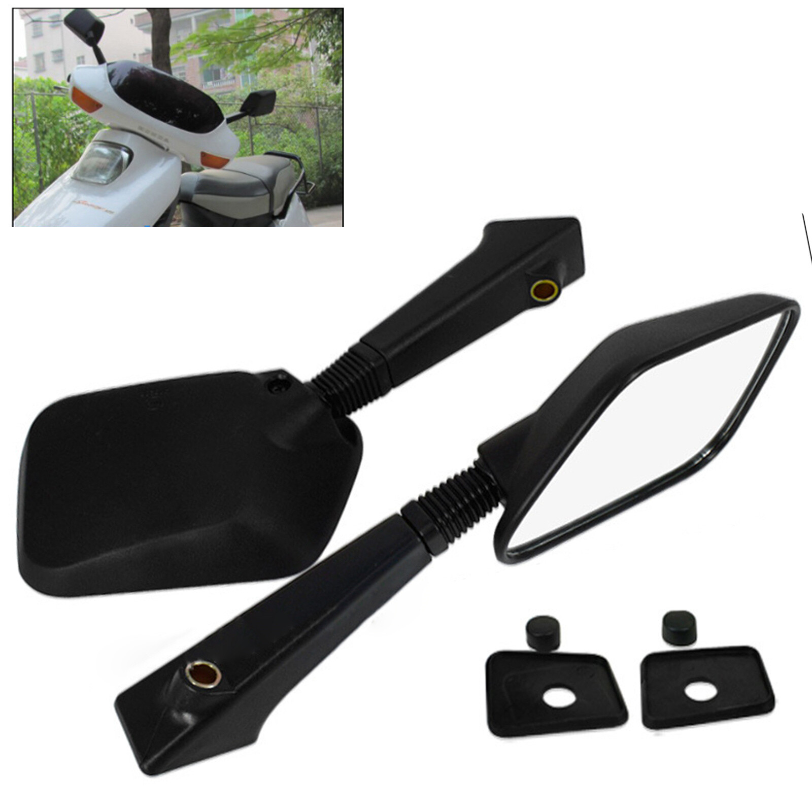 1Pair CF80 CH80 NH80 CH125 CH150 CH150D DELUXE Rearview Mirrors For Honda Elite