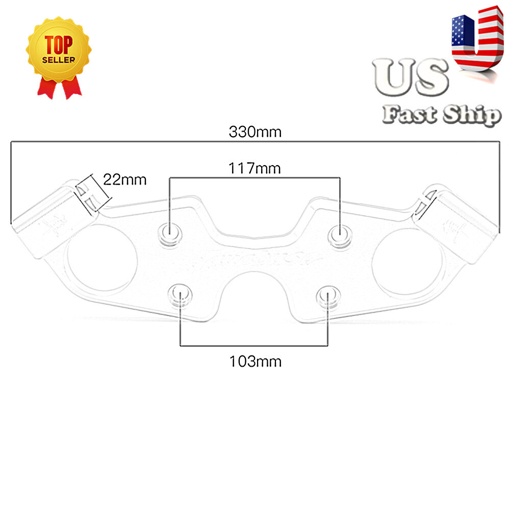 CNC Upper Front Top Triple Tree Clamp Fit Suzuki GSX1300 hayabusa 99-17 18 Color