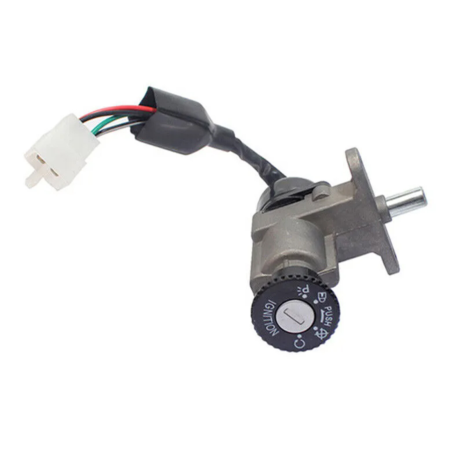 Universal Motorcycle Scooter Fuel Gas Cap Ignition Switch Key Seat Lock Set