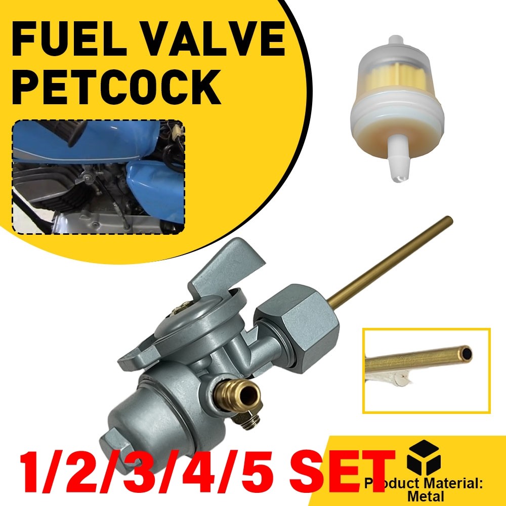 Gas Tank Switch Fuel Valve Petcock For Yamaha JT1 GT1 DT100 GT80 DT80 1-5SET