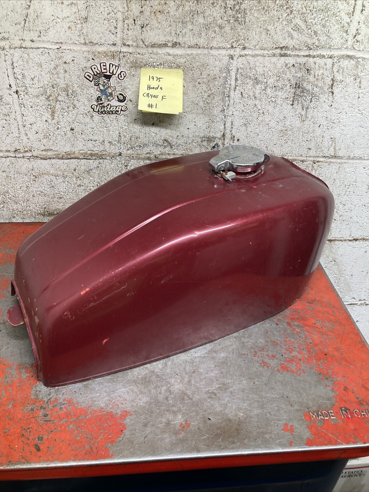 1975 Honda Cb400f Cb 400 F Gas Fuel Petrol Tank Nice