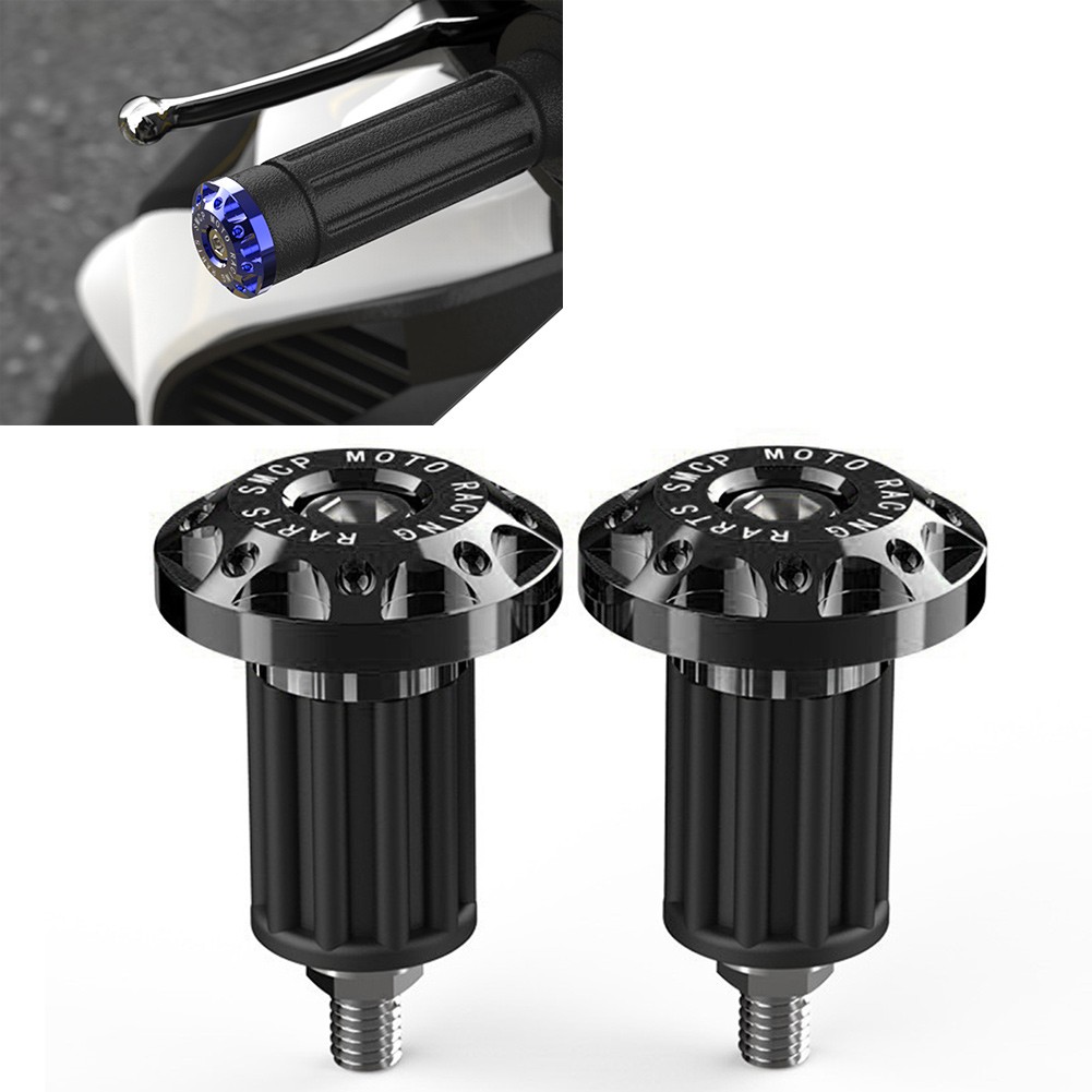 7/8” Motorcycle Dirt Bike CNC Handlebar Grips Handle Bar End Cap Plug Slider US