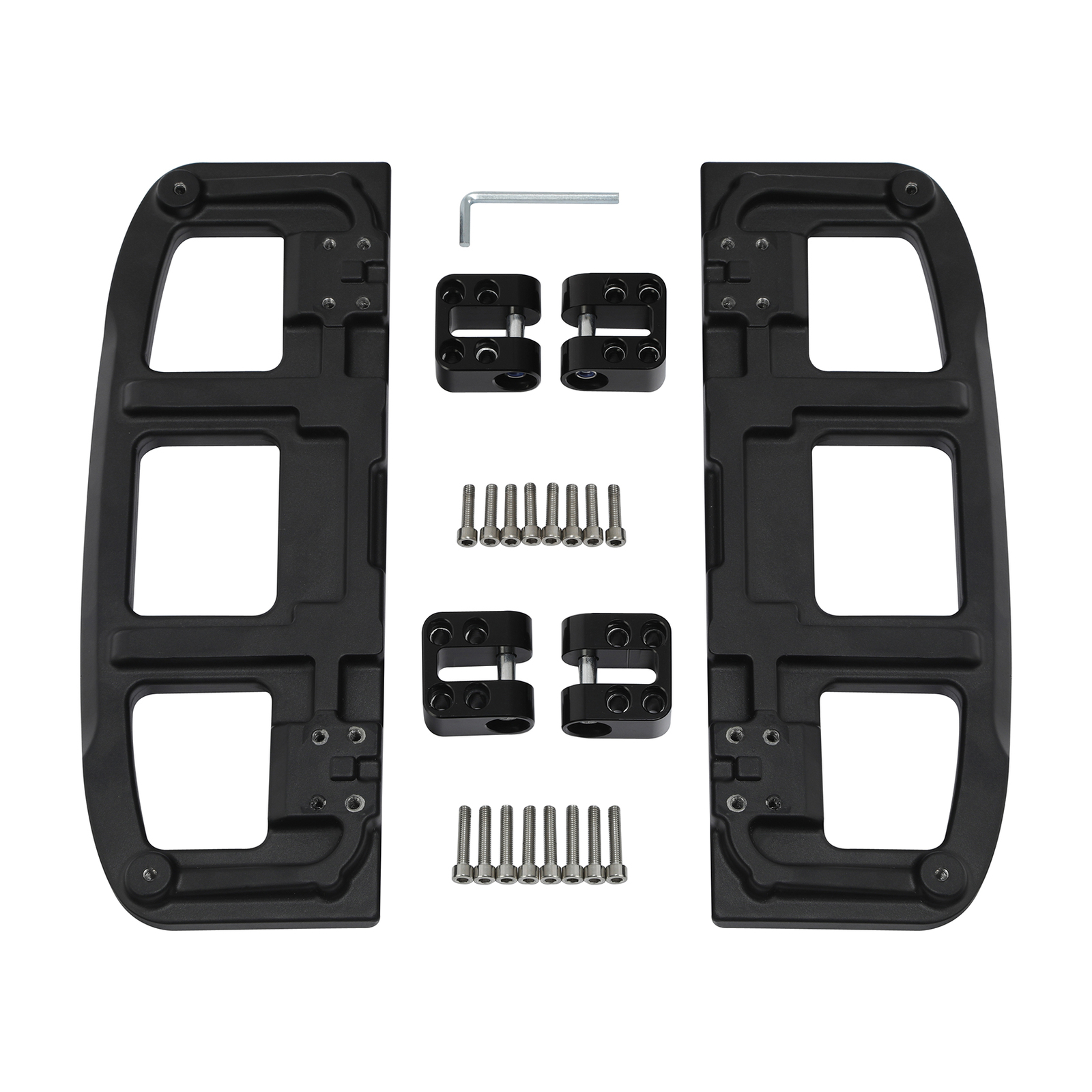 Matt Black Driver Rider Footboard Floorboard For Harley Electra Road Glide 09-Up