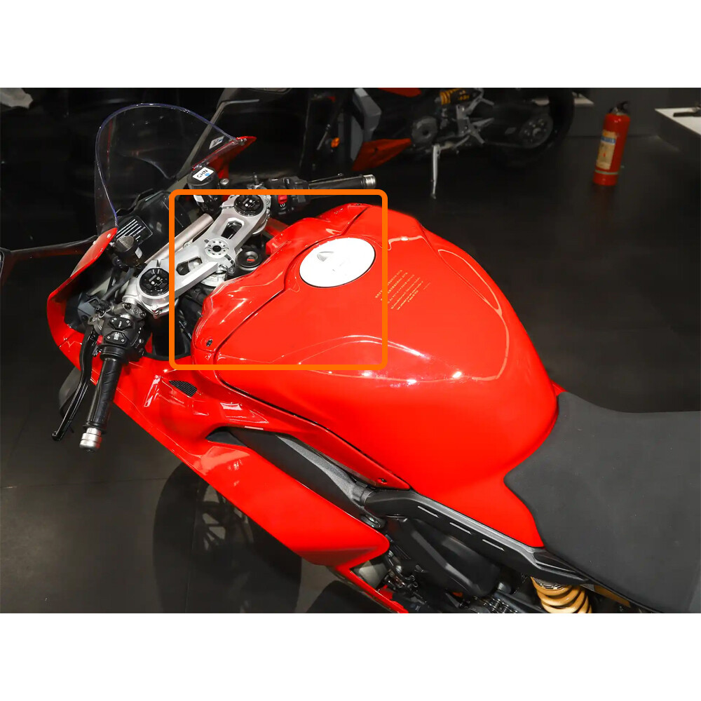 For Ducati Panigale V4 22-25 Matte Carbon Fiber Fuel Tank Front Cover Replace 1X
