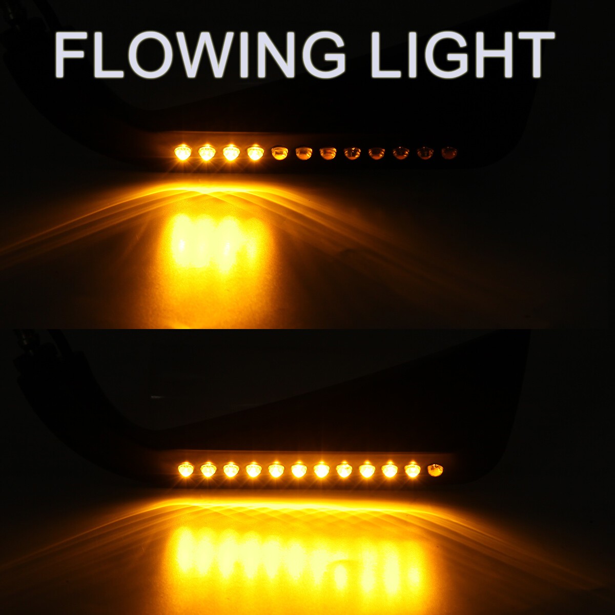 Left & Right Motorcycle Rearview Mirrors w/ LED Turn Signal for Harley Davidson