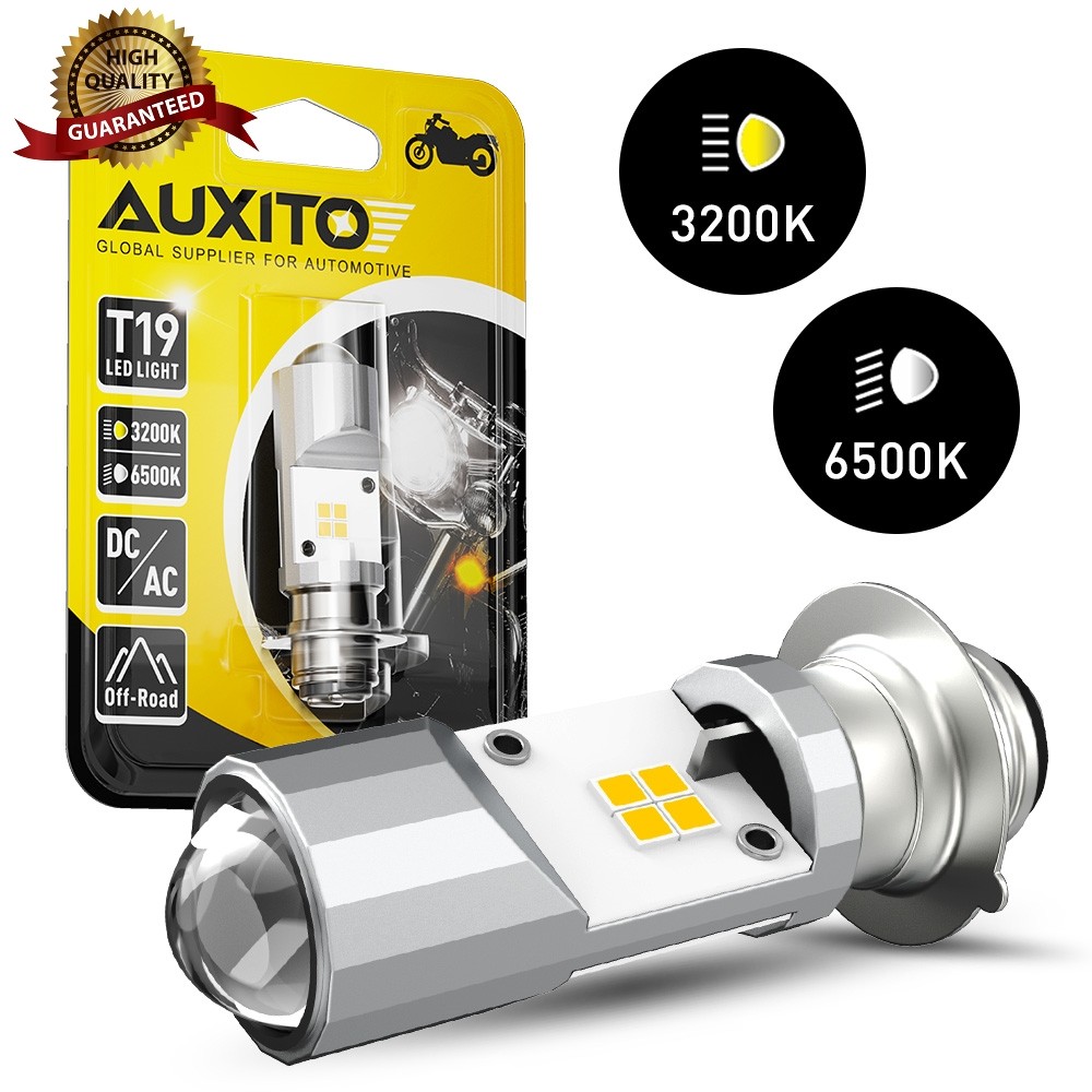 P15D/T19/H6M LED Motorcycle Headlight Bulbs White Yellow High Low Beam Light