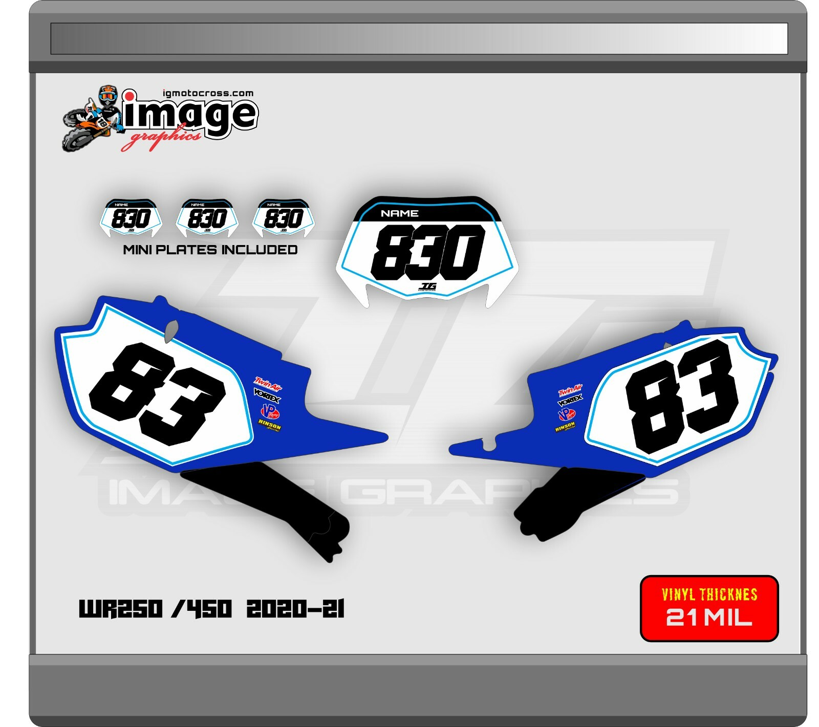 YAMAHA WR 250 450 2020-2021 BACKGROUND SET