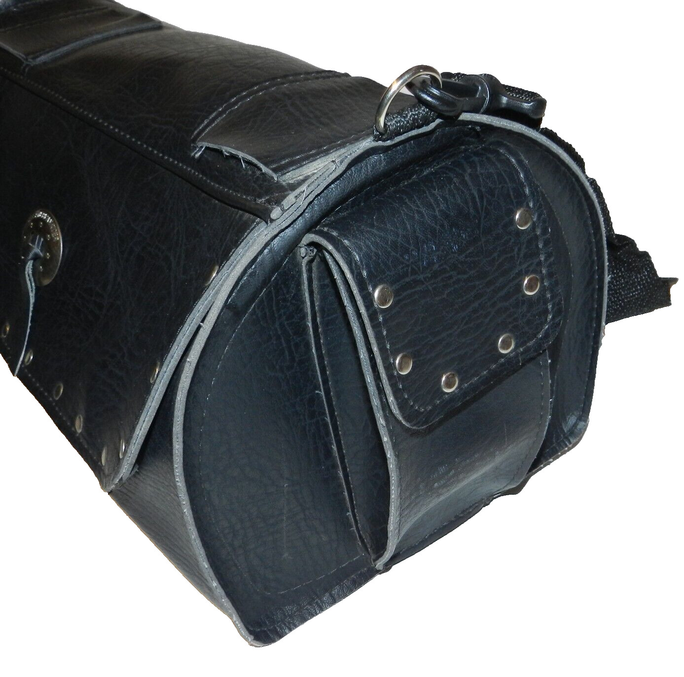 All American Rider USA Faux Leather Large Motorcycle Bag 15″ x 9″ Rivets Concho