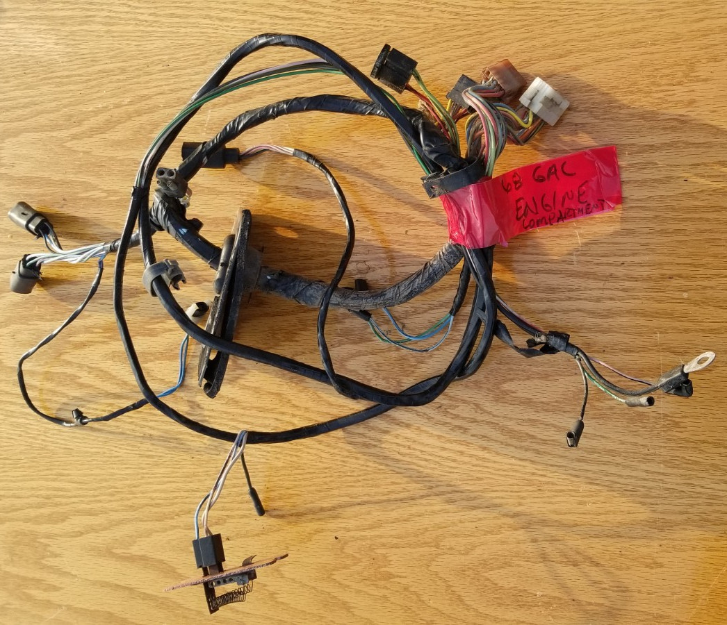 Wiring Harness Under Hood Engine Compartment Galaxie 500 LTD XL Ford 68 1968