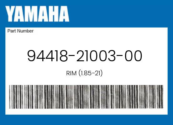 Yamaha Genuine Rim (1.85-21) – 94418-21003-00