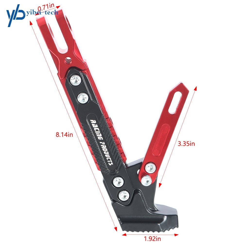 Motorcycle CNC Aluminum Alloy Kickstand Foot Side Support Kick Stand Adjustable
