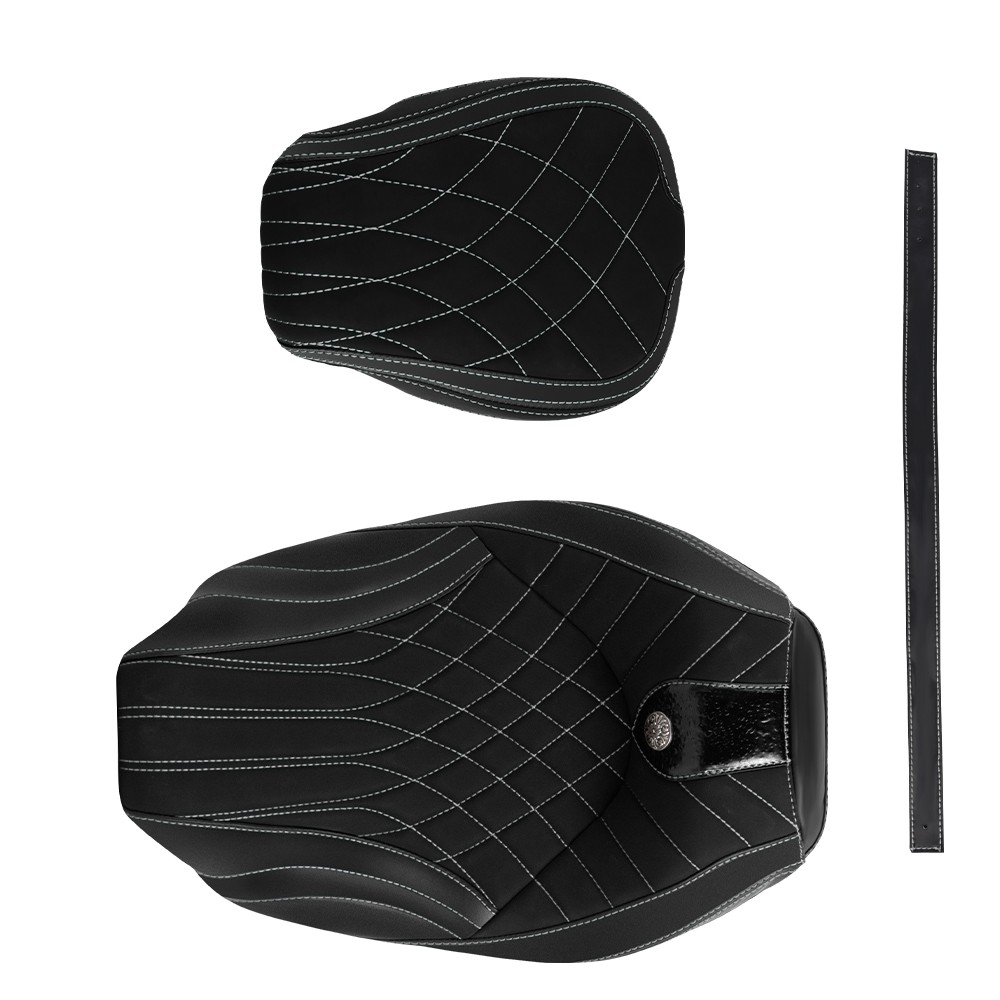 For Harley Road King Road Glide 2009-2023 New Upgrade Seat & Backrest Pad 1 set