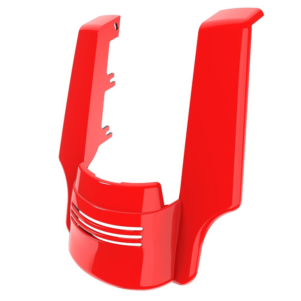 Scarlet Red Stretched Rear Fender Extension For 2009+ Harley Davidson Touring