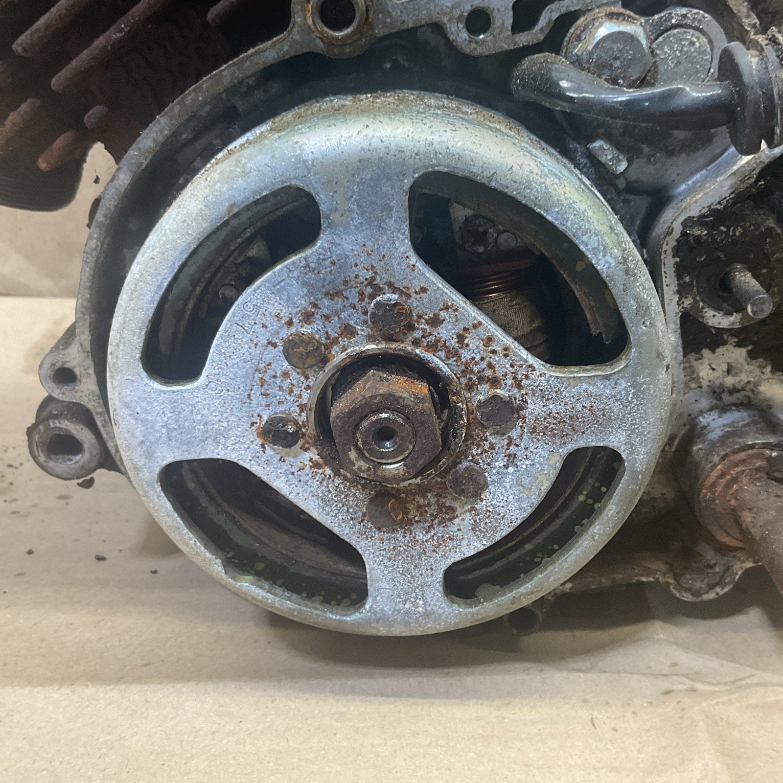 Yamaha GT 80 1977 Engine 140 PSI Kicks Over Good Otherwise Condition Unknown