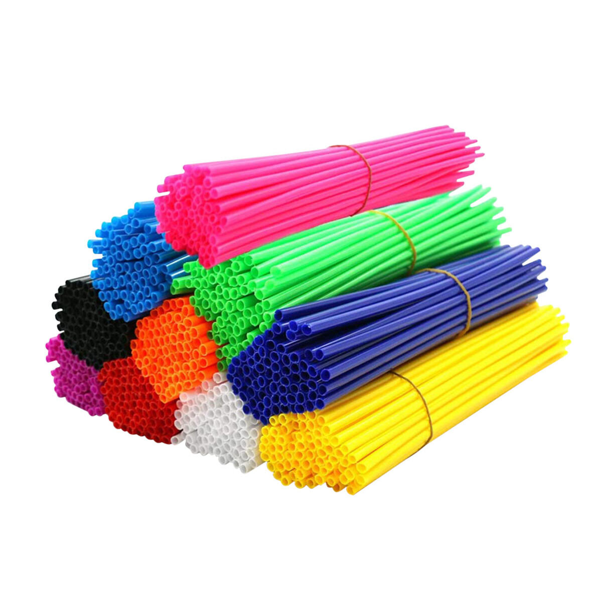 72PCS Motorcycle Dirt Bike Spoke Skins Covers Wraps Wheel Rim Guard Protector US
