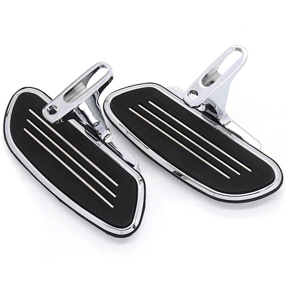 For Harley Road King FLHR 1994-2023 Chrome Passenger Footboard Rear Floorboards