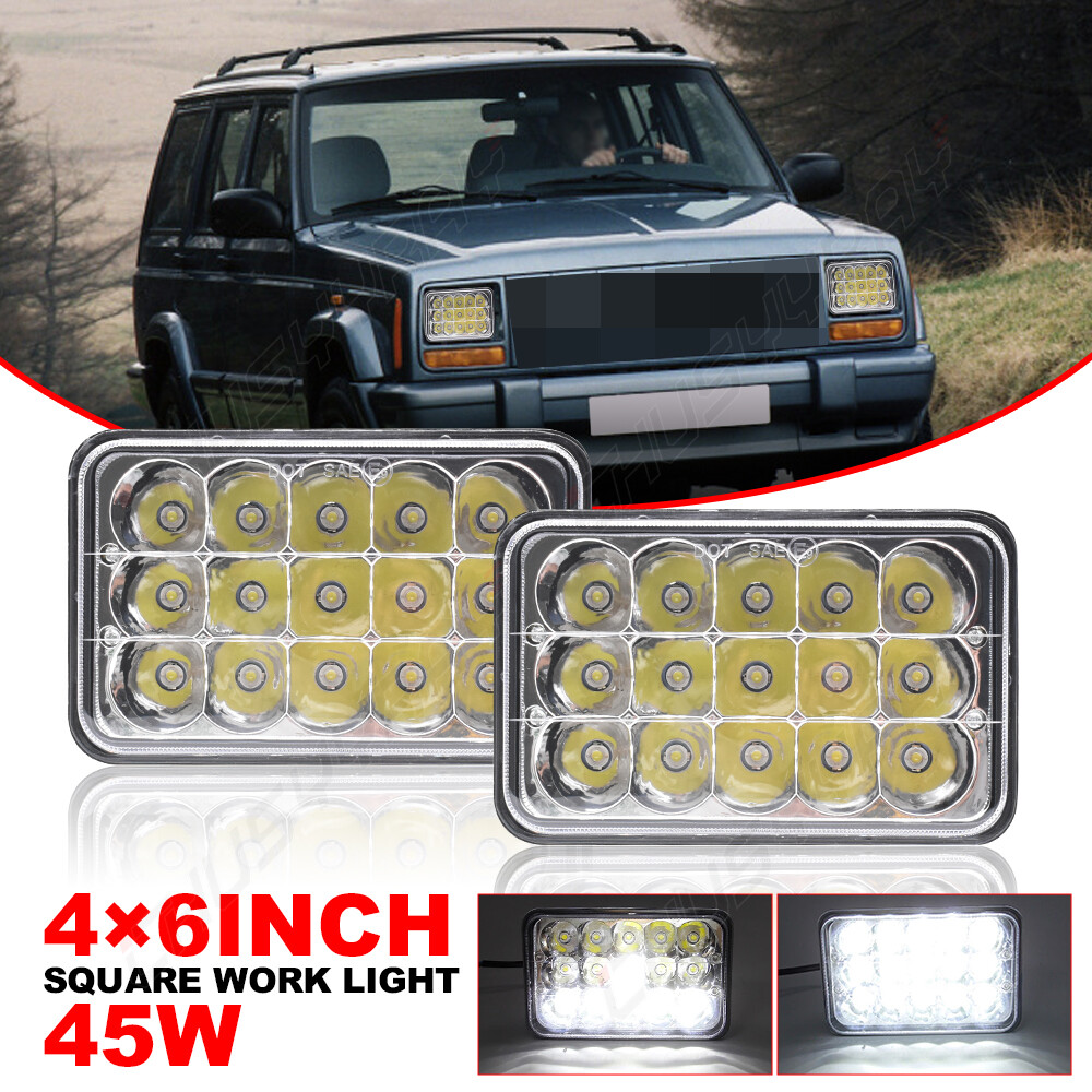 6×4 60W Led Headlight For Deere 6000-7010 Series LED Hood Light-Hi/Lo