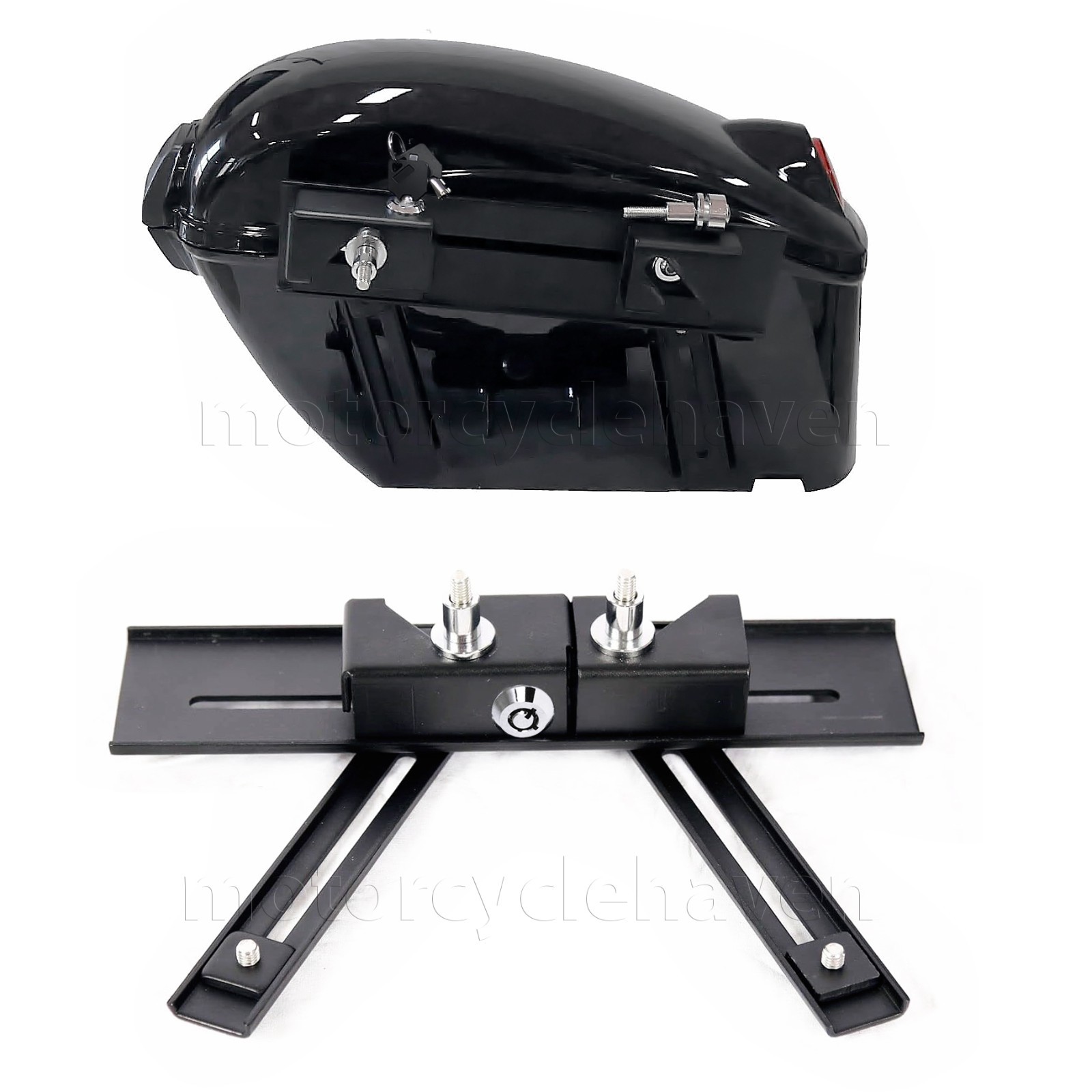 Universal Detachable Quick Release Soft Saddle Bag Brackets (M8 mounting holes)
