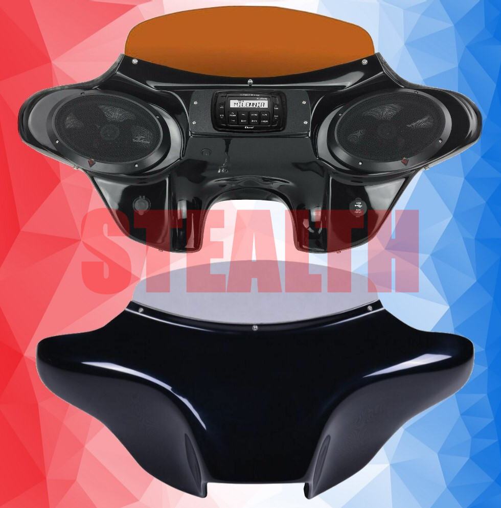 Fits Kawasaki Vulcan 1600 Nomad Classic Batwing Fairing with Stereo and Speakers