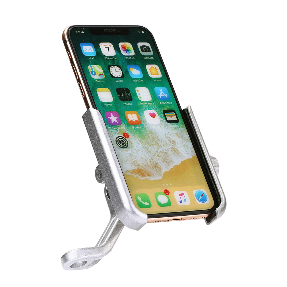 Aluminum Motorcycle Bike Cell Phone Holder Mirror Mount AL for Harley Touring US