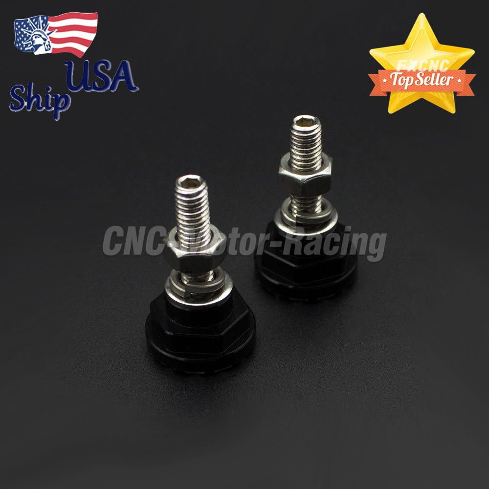 Aluminum License Plate Screw Black For Suzuki GSXR1300/Hayabusa Motorcycle Bolts