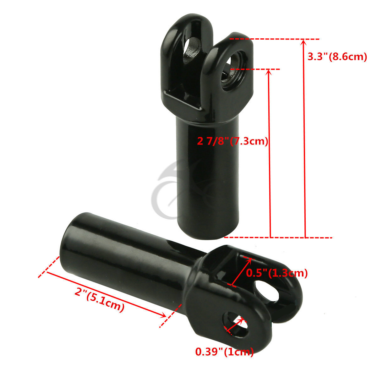 Rear Passenger Footpegs Mount Fit For Harley Softail Slim FLS Cross Bones Black