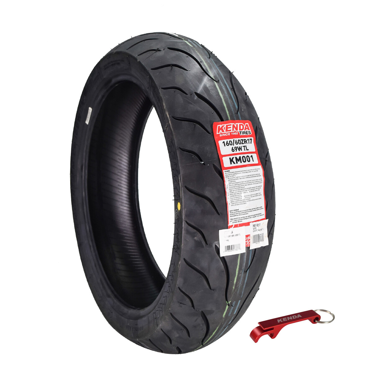Kenda KM1 Sport Touring Rear Tire 160/60ZR17 69W TL 160/60-17 w/ Keychain