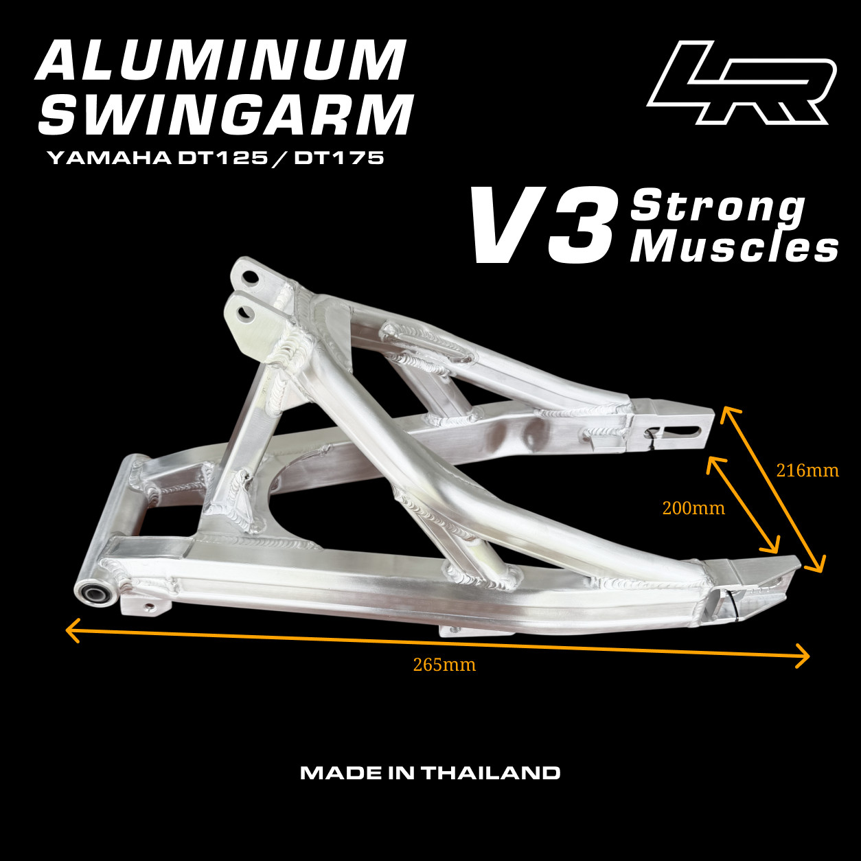 Full Set SwingArm V3 aluminium DT125-DT175 (+2Inch) Made in Thailand