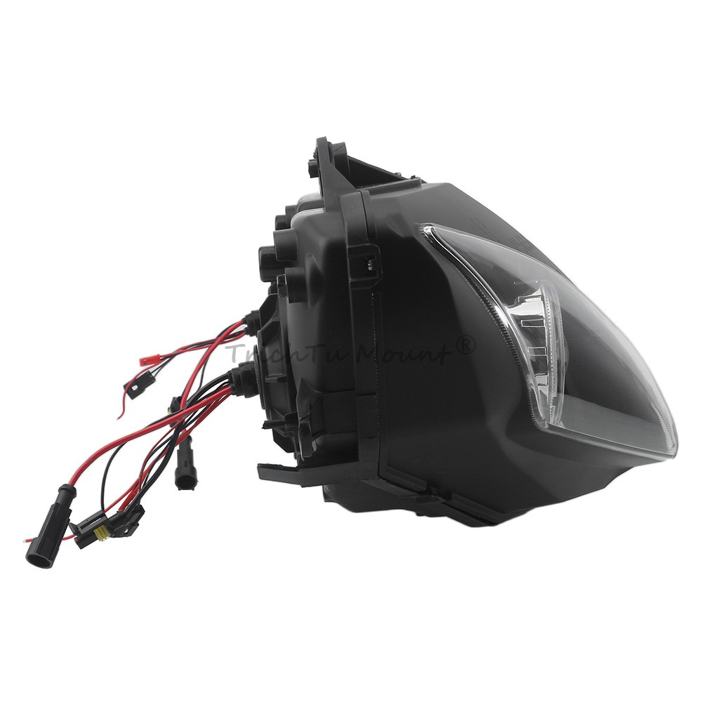 Fully HID Headlight Assembly Red Angel Eyes Headlamp For Yamaha YZF R6 2006-2007