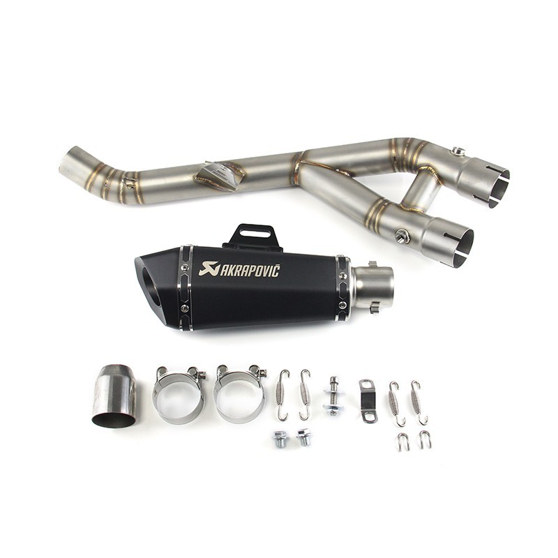 YZF R1 2015-2026 for Yamaha R1M Exhaust System Mid Link Pipe Black Muffler Tips
