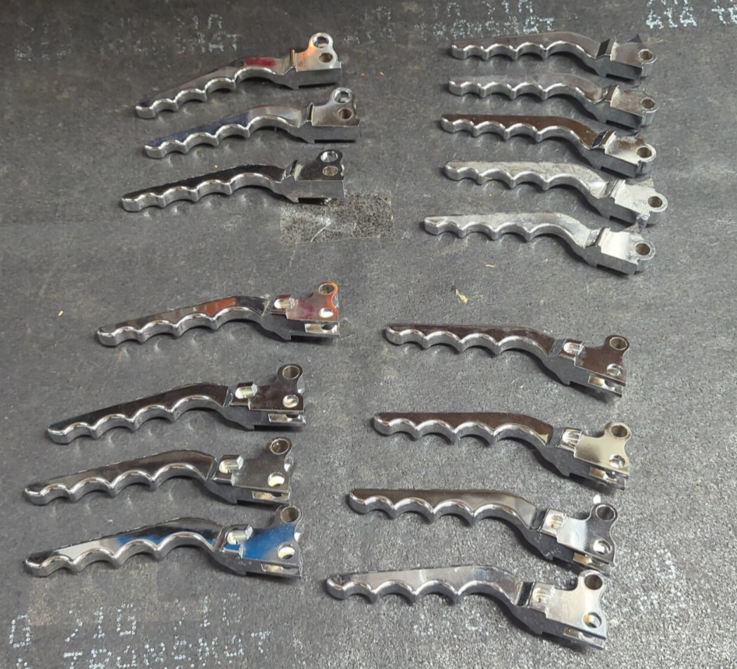 Lot Of Aluminum Chrome Brake Clutch Lever For Harley