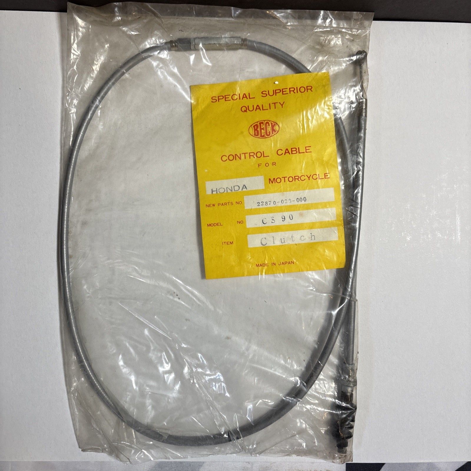 NOS 22870-028-000 Clutch Cable Gray Honda 90 CL90 S90 CS90 JAPAN