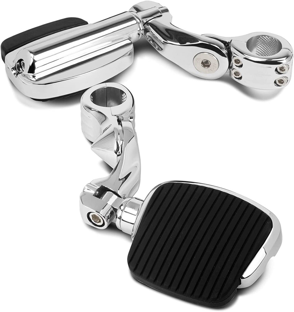 1.25″ 32mm Crash Bar Footpegs w/ Mounts For Harley Indian Harley Honda Kawasaki