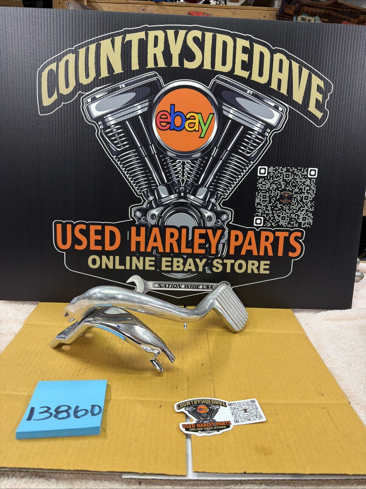 Harley Dyna Mid Control Brake Pedal Foot Peg Mount Bracket Chrome 91-17 All Year