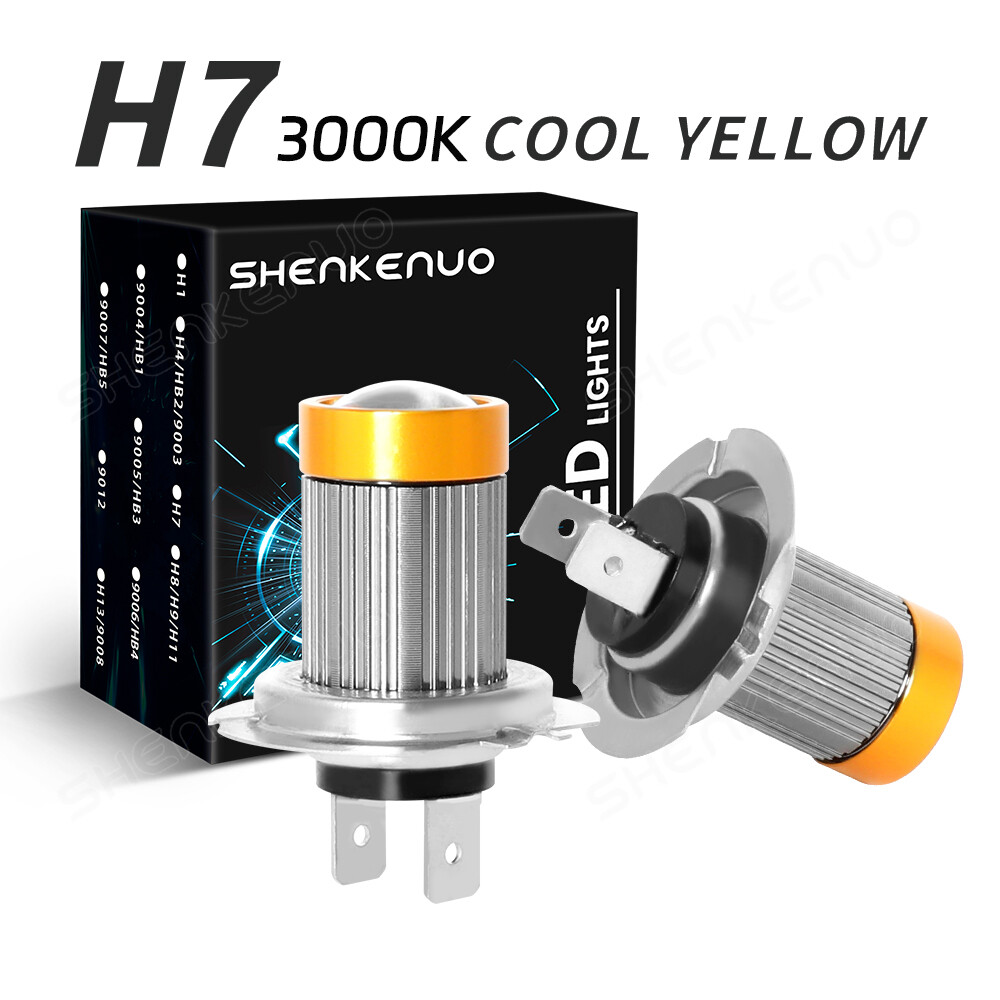 H7 LED Headlight Bulbs 5000K For Kawasaki Ninja ZX6R 2013-2018 & ZX6RR 2003-2006