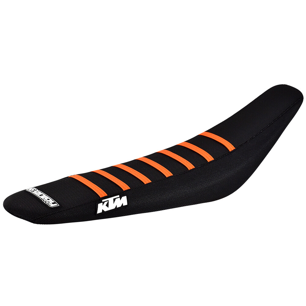 KTM Sx Sxf 125 250 350 450 SEAT COVER 2001-2006 Black Orange Rib LOGO #73