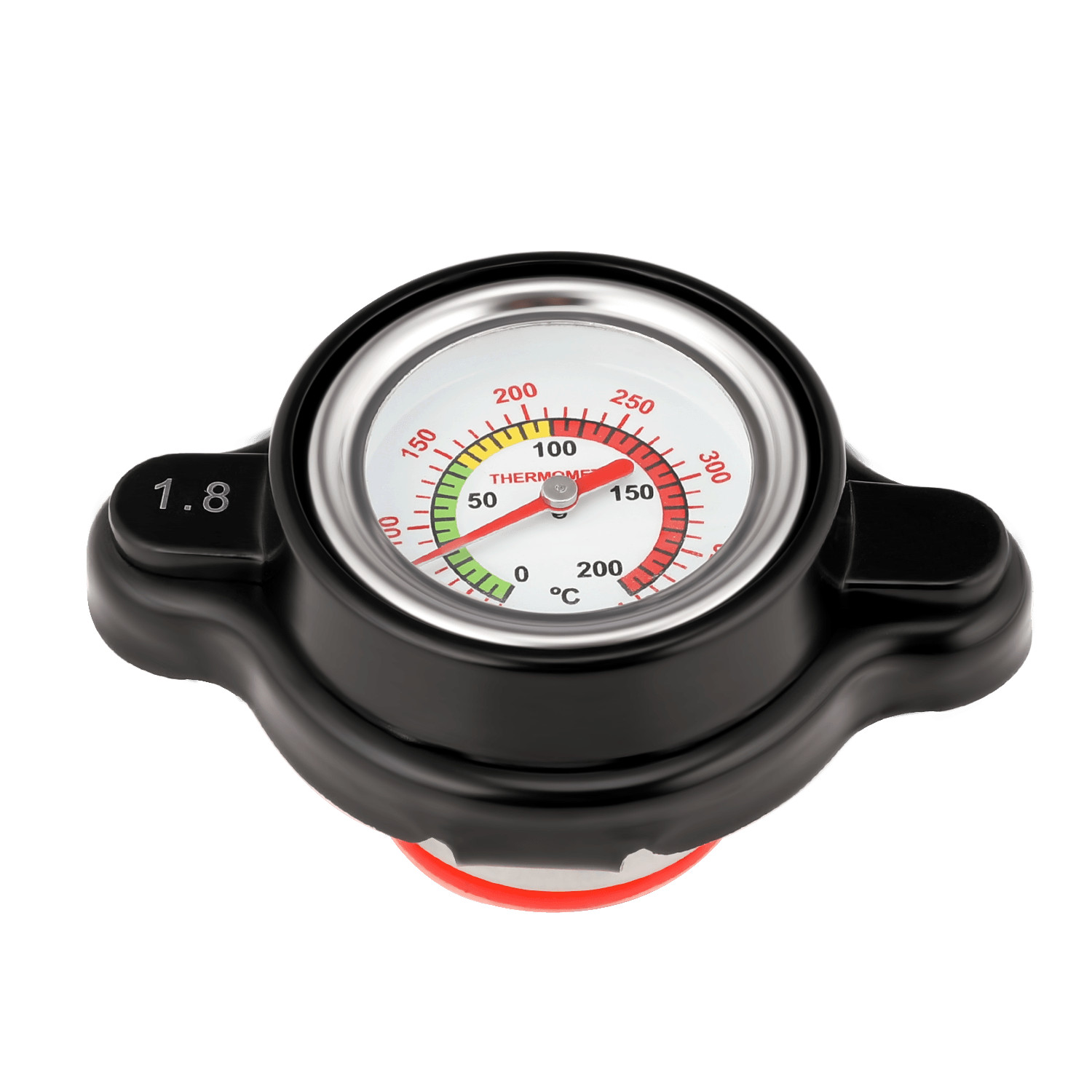 NEW High Pressure Radiator Cap w/ Temperature Gauge 1.8 Bar Radiator Cap 25.6Psi