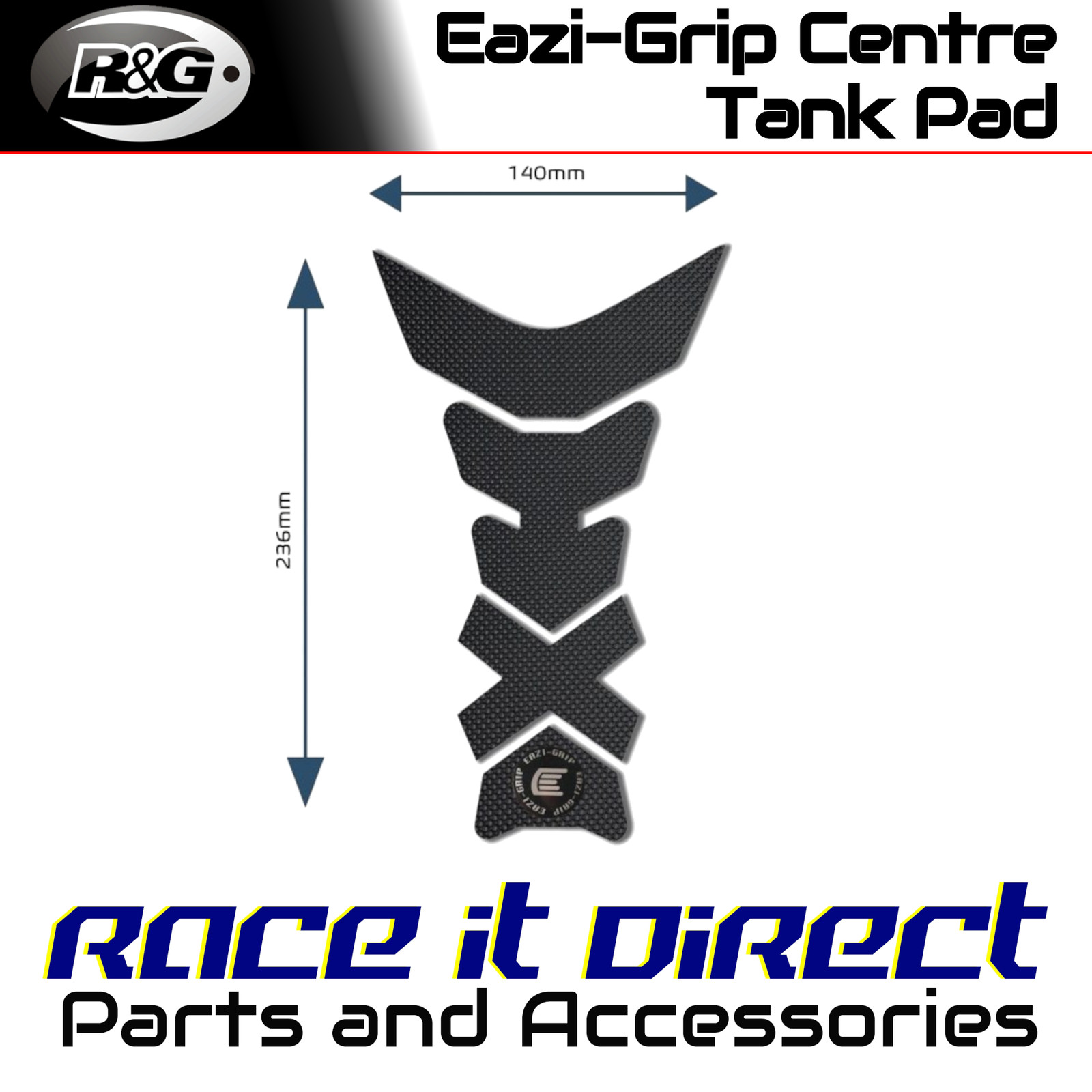 Eazi-Grip Centre Tank Pads for Ducati Monster 797 2014-2018 Pro C Eazi-Grip